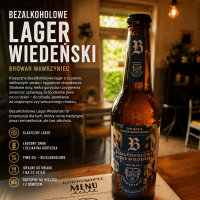 Piwo bezalkoholowe rzemieślnicze Lager wiedeński